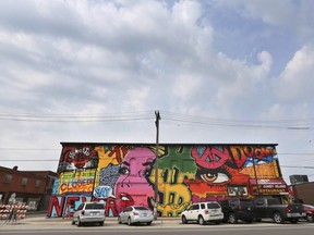 A building near the Eastern Market in Detroit, MI. is shown on Friday, September 13, 2019 that features art work by Windsor, ON. artist Daniel Bombardier, known as Denial in the art community. Mercedes-Benz USA is suing Bombardier and three other artists whose murals appeared in photographs the company posted on Instagram in 2018. The company claims the artists have threatened to sue for copyright infringement, and are seeking a judgeÕs ruling asserting that the images do not constitute infringement. (DAN JANISSE/The Windsor Star)