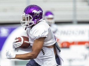 Western Mustangs running back Trey Humes rushed for 109 yards and added another 79 on five catches in Western's 9-3 win over the Gryphons Saturday afternoon in Guelph. (Free Press file photo)