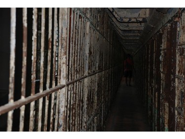 Interior of the Ohio State Reformatory that confined 155,000 men between 1896 and 1990. Shut down as inhumane, it's now being preserved as an historical site, attracting history buffs, ghost hunters and fans of The Shawshank Redemption movie filmed here. (BARBARA TAYLOR, The London Free Press)