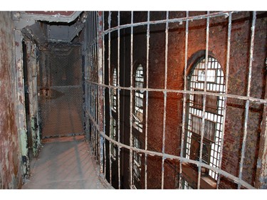 Interior of the Ohio State Reformatory that confined 155,000 men between 1896 and 1990. Shut down as inhumane, it's now being preserved as an historical site, attracting history buffs, ghost hunters and fans of The Shawshank Redemption movie filmed here. (BARBARA TAYLOR, The London Free Press)