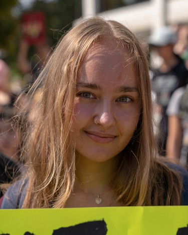 “I want to convince politicians to prioritize climate change.” Julia Cosma, 17, London Central secondary school
