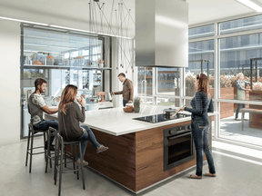 Lighthouse East Tower’s communal appliance-sharing kitchen will host culinary events, and the development will include shared gardening plots.