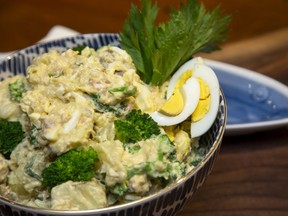 Potato salad with tuna and broccoli. (Derek Ruttan/The London Free Press)