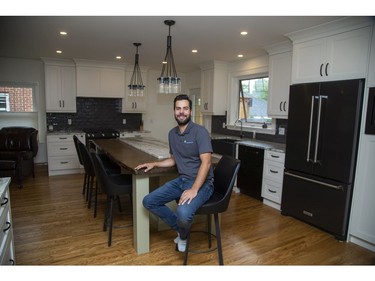 Kitchen at 3 Franklin Avenue renovated by Greg Hassall's company Riverside Construction in London, Ont. on Thursday September 12, 2019.  (Derek Ruttan/The London Free Press)