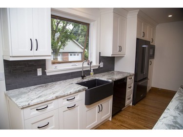 Kitchen at 3 Franklin Avenue renovated by Riverside Construction in London, Ont. on Thursday September 12, 2019.  (Derek Ruttan/The London Free Press)