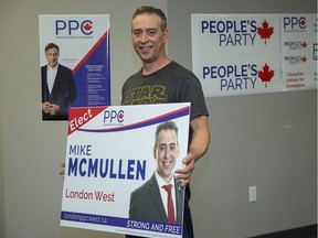 Mike McMullen is the PPC's candidate in London West. (Derek Ruttan/The London Free Press)