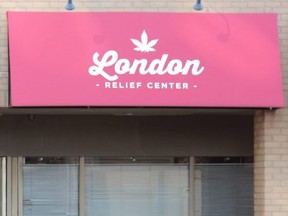 The London Relief Centre, a marijuana dispensary located at 691 Richmond St. DALE CARRUTHERS / THE LONDON FREE PRESS