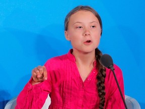 16-year-old Swedish Climate activist Greta Thunberg speaks at the 2019 United Nations Climate Action Summit at U.N. headquarters in New York City, New York, U.S., September 23, 2019. (REUTERS/Lucas Jackson/File Photo)