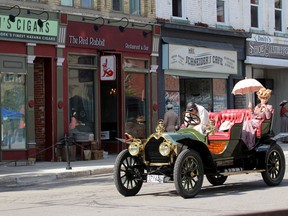 Stratford's Red Rabbit restaurant remains unaltered as filmmakers shoot scenes Monday in Stratford for an upcoming Netflix series, reportedly Madam C.J. Walker.(Terry Bridge/Postmedia Network)