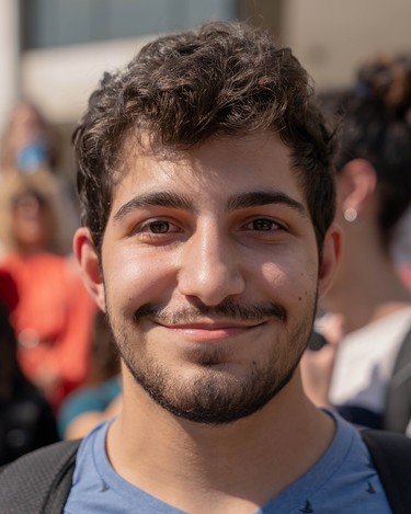 “I want to bring attention to the climate problem and make sure our generation and future generations can live in a sustainable climate.” Roni Soud, 17, London Central secondary school