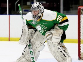 London Knights goalie Brett Brochu of Tilbury. (Mark Malone, Postmedia Network)