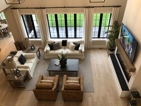 The airy living room of this 4,665 sq.-ft., Wastell Homes house at 2397 Meadowlands Way is one of many attractions of the Dream Lottery prize. (JONATHAN JUHA, The London Free Press)