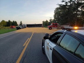 Two-vehicle crash on Thursday, north of Grand Bend, has resulted in the death of a senior from Dashwood. (OPP photo)