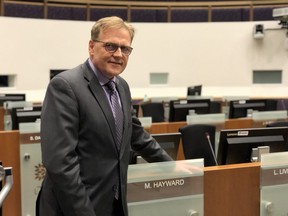 Martin Hayward, city manager and longtime city hall staffer, announced Tuesday that he’ll retire in January, after more than 35 years as a city employee. (MEGAN STACEY, The London Free Press)