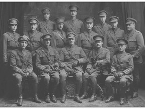 Officers of the No. 10 Stationary Hospital c. 1916 (Western Archives, Western University, AFC 4-23-28, No. 10 Stationary Hospital fonds)