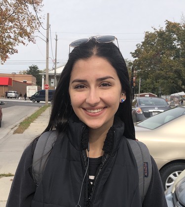 “I think their platform really spoke to me, and I think they actually address things that pertain more to me as a student and as a woman.” -- Laura Dos Santos, voted NDP in London-Fanshawe