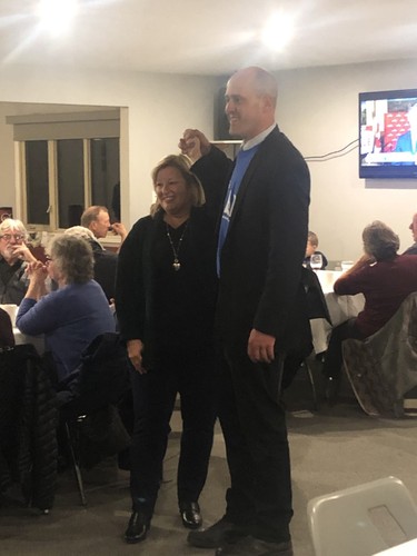 Ben Lobb re-elected as Huron Bruce MP for the Conservative party. Here he celebrates with Conservative MPP Lisa Thompson. (KATHLEEN SMITH, Postmedia News)