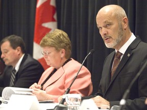 Chatham-Kent-Essex MP Dave Van Kesteren speaks at a news conference outlining details of the federal government's efforts to stop the spread of aquatic invasive species in the Great Lakes and Canadian waterways in London, Ontario on Friday, December 5, 2014. (Postmedia News file photo)