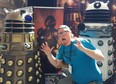 London Comic Con's Jacob Windatt has some fun with some Daleks from Dr. Who.