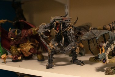 Londoner Robert Wardhaugh has been running a 38-year-long game of Dungeons and Dragons. He also has a collection of more than 20,000 miniatures and terrain pieces. (MAX MARTIN, The London Free Press)