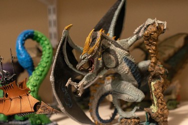 Londoner Robert Wardhaugh has been running a 38-year-long game of Dungeons and Dragons. He also has a collection of more than 20,000 miniatures and terrain pieces. (MAX MARTIN, The London Free Press)