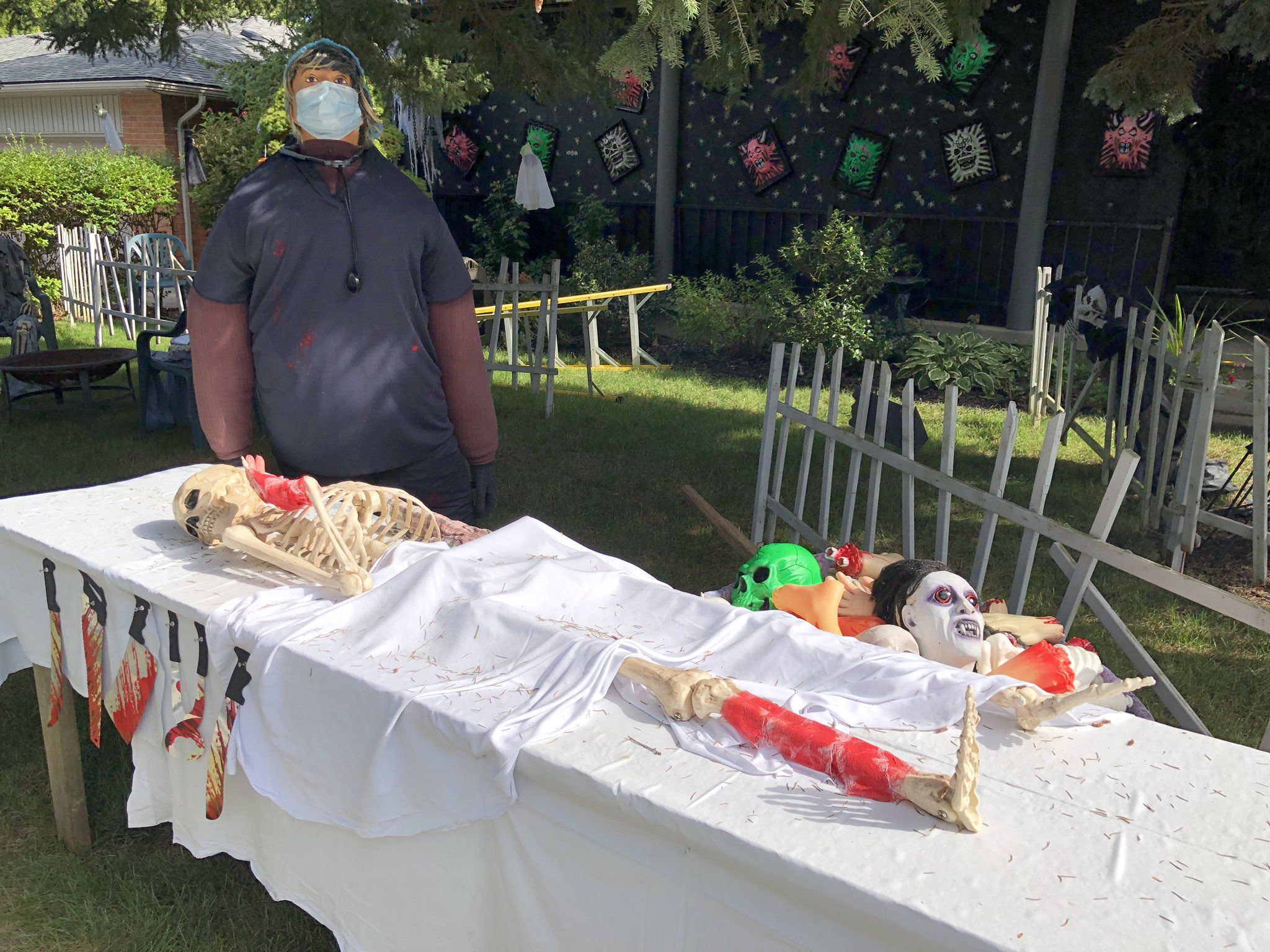 This house on Cranbrook Drive is definitely ready for Halloween. (Photo by Robin Harvey)