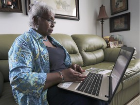 Elise Harding-Davis is shown at her Harrow home on Monday, September 30, 2019. She has sent three letters to Prime Minister Justin Trudeau demanding an apology for Canada's history of slavery and racism against black people. She only received a response, stating her last letter was received, after the Trudeau blackface scandal.