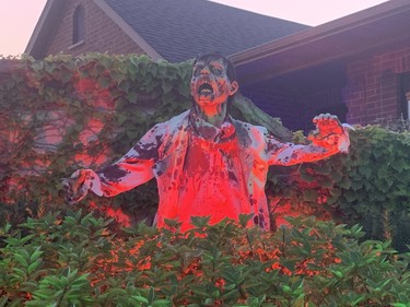 James and Lindsay Culford have set up this spooky Halloween yard display at 729 Longworth Rd.