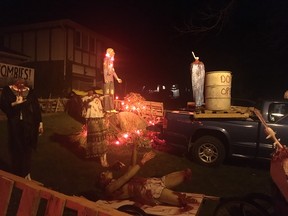 The Stanfords invite you to drive by 12 Havenridge Crescent in Oakridge to meet their Zombies!