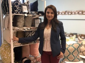 Kay Habib, owner of Skilled Accents, is one of the London-area immigrant entrepreneurs featured in the London and Middlesex Local Immigration Partnership's 2019 I Am London social media campaign. Habib immigrated to Canada in 2006 and started a decorative pillow business that now employs nine Syrian and Iraqi refugees.