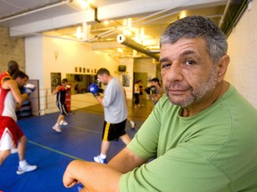 The late Lawrence Boom was photographed at his downtown London boxing gym in 2008. (Mike Hensen/The London Free Press)