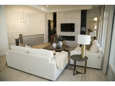 Living room at 54 Edwin Drive in London, one of the Dream Lottery prizes. (Derek Ruttan/The London Free Press)