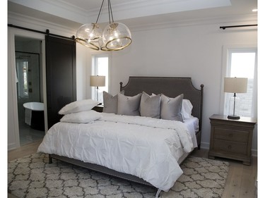 Master bedroom at 54 Edwin Drive in Londo, one of the Dream Lottery prizes. (Derek Ruttan/The London Free Press)