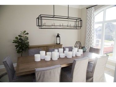 Dining room at 54 Edwin Drive in London, one of the Dream Lottery prizes. (Derek Ruttan/The London Free Press)