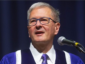 Western University installed Alan Shepard as their 11th president during a ceremony in Alumni Hall on Tuesday October 22, 2019.  (Mike Hensen/The London Free Press)