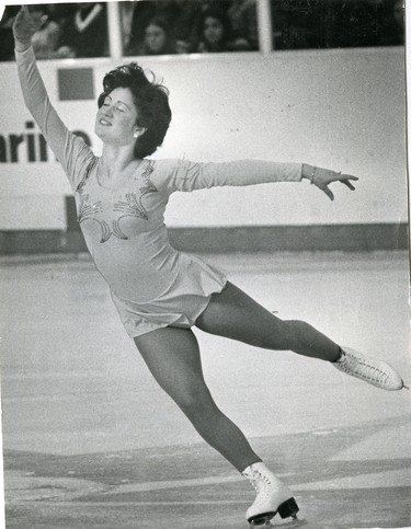Canadian figure skating ladies champ Lynn Nightingale, 1976. (London Free Press files)