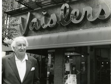 Syd Vaisler, owner of Vasilers store, 1991. (London Free Press files)