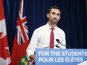 Ontario's minister of education Stephen Lecce (THE CANADIAN PRESS/Cole Burston)