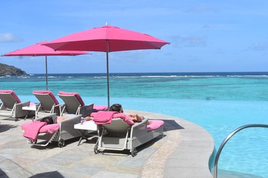 Mandarin Oriental Canouan's infinity pool stretches to the sea on a pretty perfect day on the exclusive Caribbean island.

St. Vincent and the Grenadines 2019
BARBARA TAYLOR THE LONDON FREE PRESS/POSTMEDIA NEWS