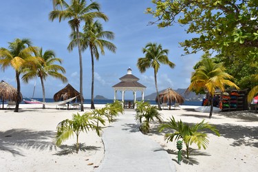 Palm Island's gazebo by the beach is a beautiful setting for a Caribbean wedding day or night.

St. Vincent and the Grenadines 2019
BARBARA TAYLOR THE LONDON FREE PRESS/POSTMEDIA NEWS