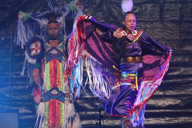 The second annual Atlohsa Peace Awards kicked off with an Indigenous song and dance performance at RBC Place London on Thursday, Nov. 7, 2019. DALE CARRUTHERS / THE LONDON FREE PRESS