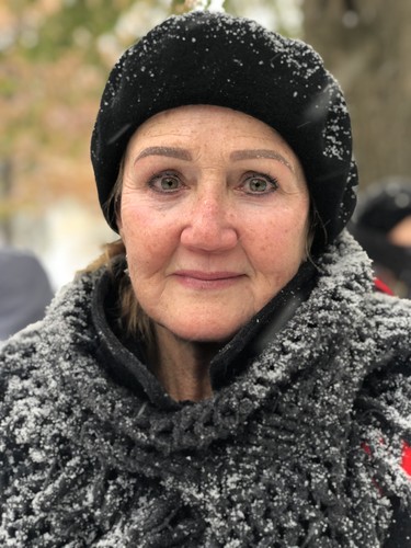 “We just can’t forget about everything everyone has done to give us the freedom we have. This (cold) is nothing compared to what soldiers had to go through and what everyone had to go through to defend our country.” -Judy McLeod (JONATHAN JUHA, The London Free Press)