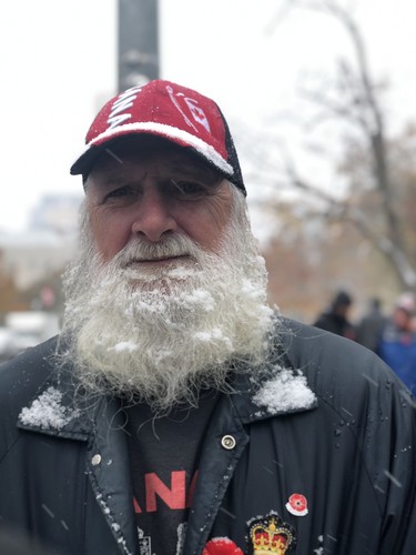 “I’m here just to remember all the fallen men and the veterans that are still trying to save our country. This only happens once a year but it should be all days.” -Les Caine, London (JONATHAN JUHA, The London Free Press)