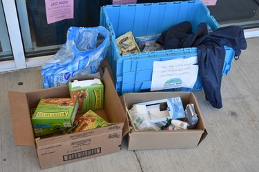 Locals and some merchants including Outdoor Trails of Daleville, VA. often leave boxes around town filled with trail food and other items for hikers.  Hikers contribute as well,  lightening their load with supplies they find they can do without. 
IAN NEWTON/Special to Postmedia News
Appalachian Trail 2019