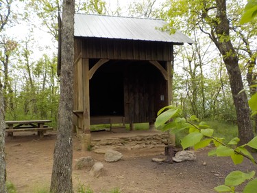 Georgia's Springer Mountain Shelter is the first shelter for hikers heading north along the Appalachian Trail, and for many, the first time bedding down among strangers. 

IAN NEWTON/Special to Postmedia News
Appalachian Trail 2019