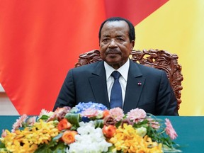 President of Cameroon Paul Biya (Lintao Zhang/Pool via Reuters)