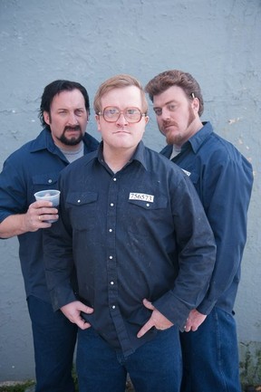 Robb Wells, John Paul Tremblay and Mike Smith star in Trailer Park Boys.