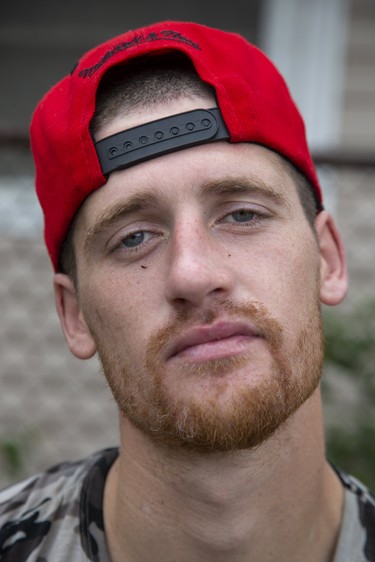 Face it. James Byrnes spoke to Randy Richmond about his life as an addict in London, Ont. on Tuesday October 29, 2019. Derek Ruttan/The London Free Press/Postmedia Network