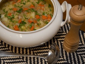 Sauerkraut soup at Jill's Table. DEREK RUTTAN/The London Free Press
