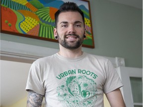 Richie Bloomfield is one of the founders of Urban Roots London which has been nominated for a Pillar award. (Derek Ruttan/The London Free Press)